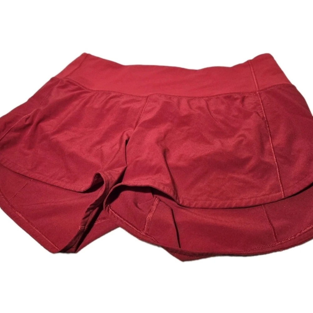 lululemon Women’s Size 8 Red Athletic Skort Built-In Shorts